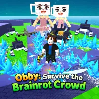 Obby: Survive the Brainrot Crowd